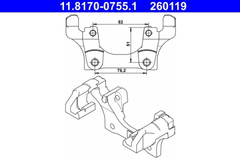 Halter Bremssattel Hinterachse für BMW 1 Coupe Cabriolet 3 Touring X1