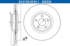 2x Bremsscheibe Vorderachse für FORD GALAXY III MK VAN S-MAX