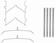 Zubehörsatz Scheibenbremsbelag Vorderachse für TOYOTA HYUNDAI LAND CRUISER 200