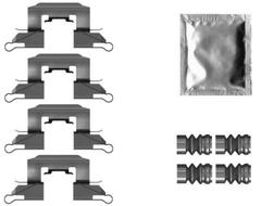 Zubehörsatz Scheibenbremsbelag Vorderachse für SUZUKI IGNIS III