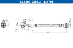 Bremsschlauch Hinterachse für FORD FOCUS IV Stufenheck Turnier