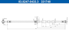 Bremsschlauch Vorderachse für FORD FOCUS IV Turnier Stufenheck