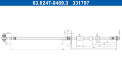 Bremsschlauch Vorderachse für FORD KUGA III