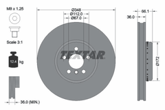 Bremsscheibe Vorderachse rechts für BMW TOYOTA ALPINA 2 Coupe 3 Touring 4 Gran