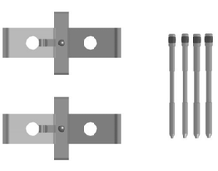 Zubehörsatz Scheibenbremsbelag Vorderachse für AUDI SEAT CUPRA A3 Sportback TT