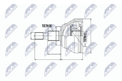 Gelenksatz Antriebswelle Vorderachse für AUDI SEAT SKODA VW A3 TT Roadster LEON