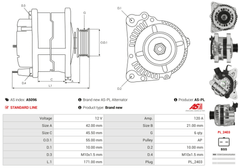 Lichtmaschine Generator für CITROËN PEUGEOT C3 Pluriel II C4 GRAND PICASSO I