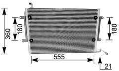 Kondensator Klimaanlage für VW GOLF III Cabriolet Variant VENTO Van