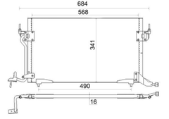 Kondensator Klimaanlage für CITROËN PEUGEOT BERLINGO / FIRST Großraumlimousine