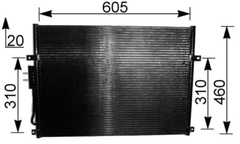 Kondensator Klimaanlage für JEEP CHEROKEE GRAND I II