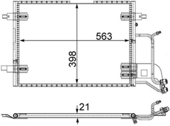 Kondensator Klimaanlage für AUDI VW A4 B5 Avant B6 A6 C4 C5