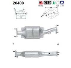 Katalysator für FORD MONDEO III Stufenheck Turnier