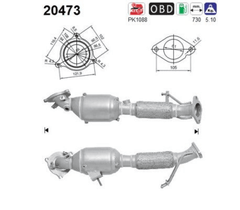 Katalysator für FORD GALAXY II MONDEO IV Stufenheck Turnier S-MAX Van