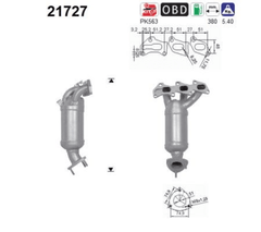 Katalysator für OPEL AGILA CORSA C D