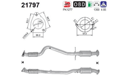 Katalysator hinten für OPEL ASTRA J Caravan GTC Stufenheck ZAFIRA TOURER C
