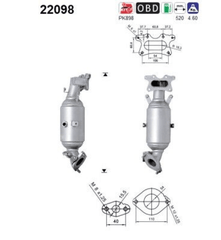 Katalysator für HONDA CIVIC VIII Stufenheck Hatchback