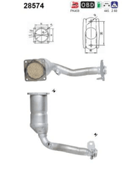 Katalysator für PEUGEOT 206 Schrägheck CC SW