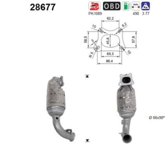 Katalysator für CITROËN OPEL PEUGEOT DS C1 II C3 AIRCROSS / ORIGIN III C4