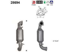 Katalysator für CITROËN OPEL PEUGEOT C4 GRAND PICASSO II SPACETOURER C5