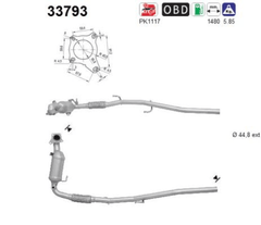 Katalysator für AUDI SEAT SKODA VW A1 Sportback IBIZA IV SC ST TOLEDO