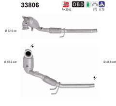 Katalysator für SEAT VW ARONA IBIZA V POLO VI T-CROSS