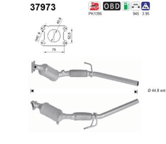 Katalysator für SEAT VW IBIZA V POLO VI