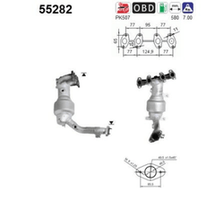 Katalysator für FIAT PUNTO Kasten/Schrägheck