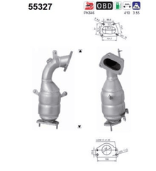 Katalysator für ALFA ROMEO FIAT LANCIA ABARTH GIULIETTA Kasten/Schrägheck