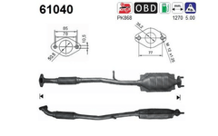 Katalysator hinten für HYUNDAI ATOS