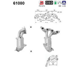 Katalysator vorne für HYUNDAI KIA i30 Coupe Hatchback Van Kombi