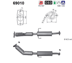 Katalysator für TOYOTA LEXUS AURIS Kombi CT
