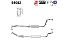 Katalysator für TOYOTA YARIS