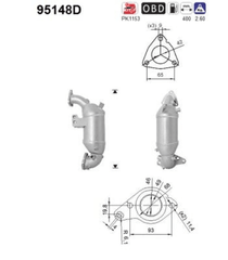 Katalysator für SUBARU TOYOTA TREZIA AURIS COROLLA Stufenheck URBAN CRUISER