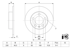 2x Bremsscheibe Hinterachse für SKODA VW FABIA IV POLO VI