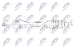 Antriebswelle Vorderachse links für TOYOTA