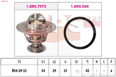 Thermostat Kühlmittel für OPEL CHEVROLET ANTARA A CAPTIVA CRUZE Schrägheck