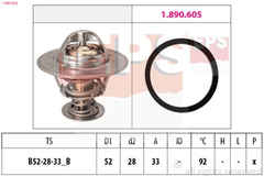 Thermostat Kühlmittel links für FORD B-MAX C-MAX II ECOSPORT FIESTA VI VII
