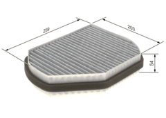 Filter Innenraumluft für CHRYSLER MERCEDES-BENZ CROSSFIRE Roadster C-KLASSE
