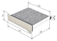 Filter Innenraumluft für MITSUBISHI GRANDIS L200 / TRITON LANCER VI VII Kombi