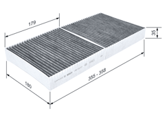 Filter Innenraumluft für MERCEDES-BENZ SLC SLK