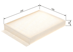 Filter Innenraumluft vorne für MERCEDES-BENZ AMG GT C-KLASSE Coupe Cabriolet