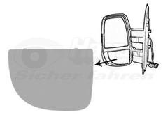 Spiegelglas Außenspiegel links für IVECO DAILY VI Kasten Pritsche/Fahrgestell