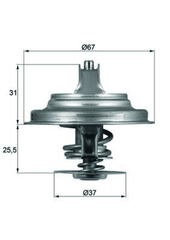 Thermostat Kühlmittel für AUDI VOLVO VW 80 B2 Stufenheck B4 Avant 90 B3 100 C2