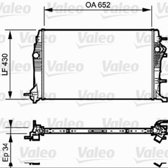 Kühler Motorkühlung für RENAULT GRAND SCÉNIC III VAN