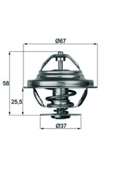 Thermostat Kühlmittel für MERCEDES-BENZ PUCH 123 Stufenheck Coupe T-Model 124