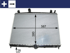 Kühler Motorkühlung für CITROËN PEUGEOT C5 III Break 407 SW Coupe 508 I