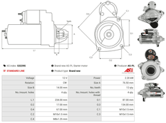 Anlasser Starter für MERCEDES-BENZ NISSAN OPEL RENAULT X-KLASSE