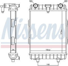 Kühler Motorkühlung vorne rechts für AUDI SEAT VW CUPRA A3 Sportback Limousine