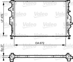 Kühler Motorkühlung für FORD VOLVO LAND ROVER C-MAX II FOCUS III Stufenheck