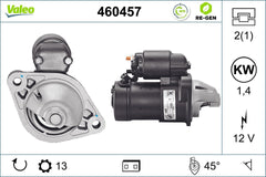 Anlasser Starter für HONDA OPEL CHEVROLET CIVIC VII Hatchback ASTRA G